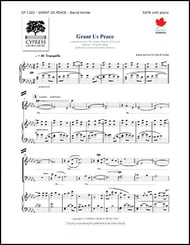 Grant Us Peace SATB choral sheet music cover Thumbnail